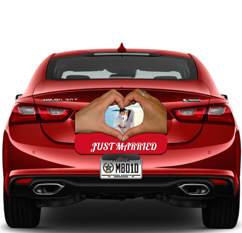 Image of Heart Hands Just Married