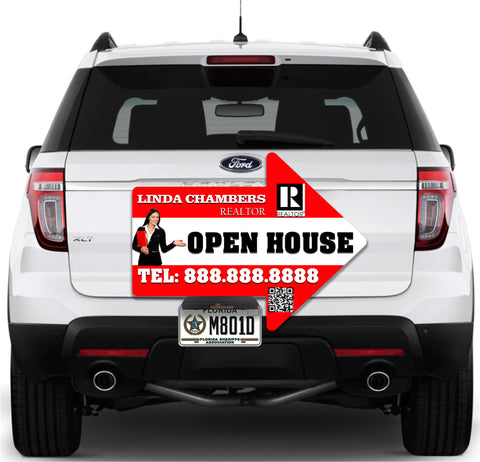 Image of Open House Arrow Red