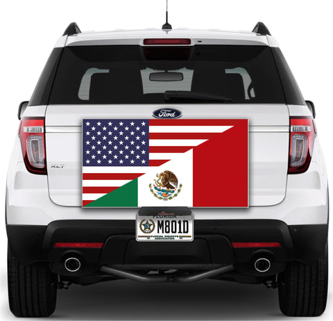 Image of USA/Mexico Flag