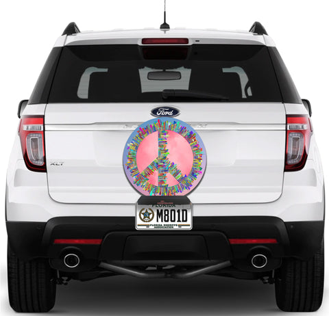 Image of Peace Sign Pink