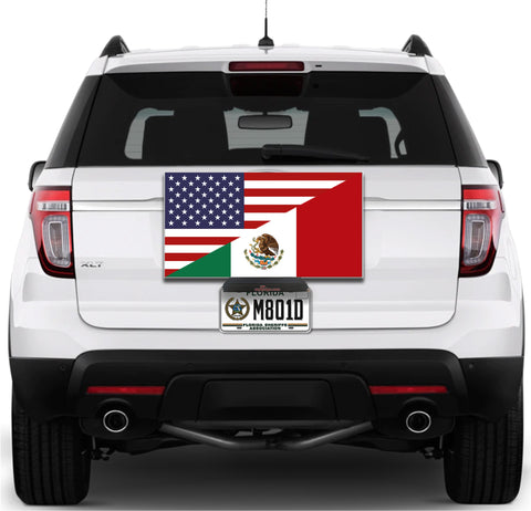 Image of USA/Mexico Flag