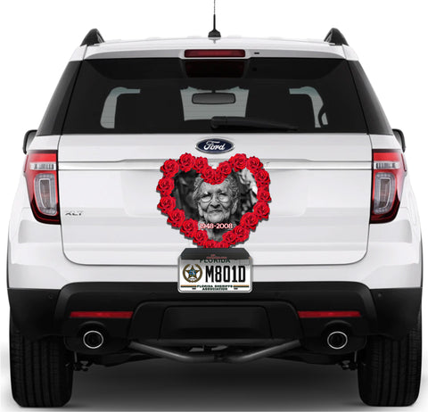 Image of Red Rose Heart Rememberance