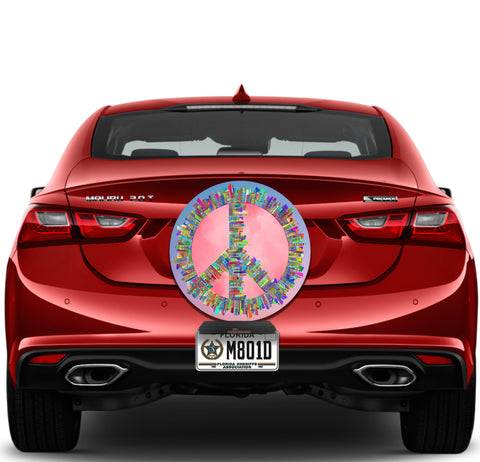 Image of Peace Sign Pink