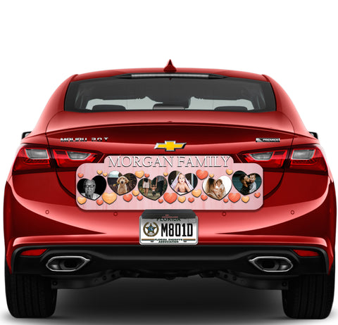 Image of Family Heart Pictures Pink