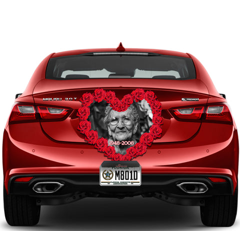 Image of Red Rose Heart Rememberance