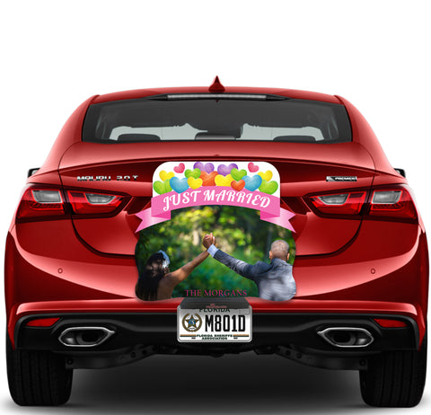 Image of Just Married Cloud Shape