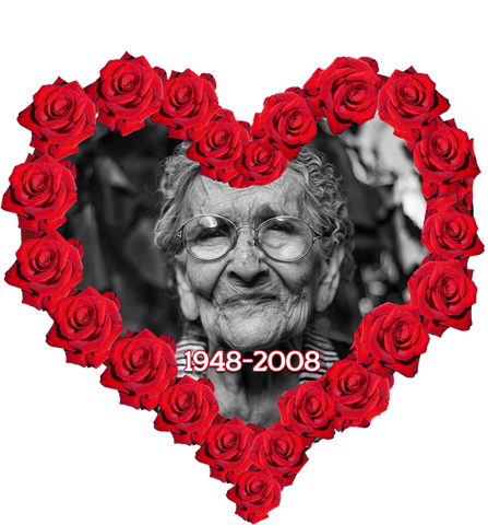 Image of Red Rose Heart Rememberance