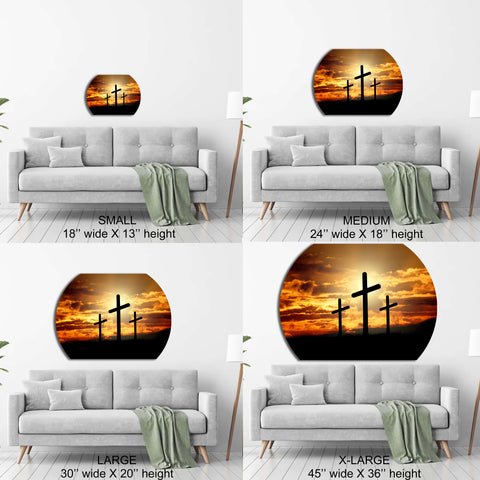 Image of Three Crosses Sunset