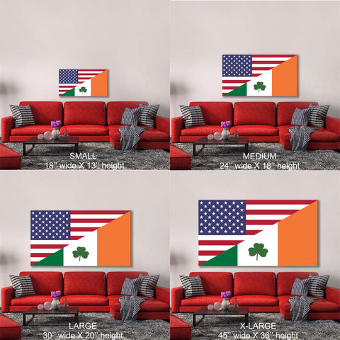 Image of USA/Irish Flag