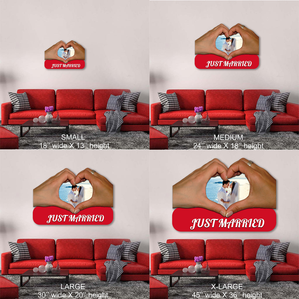 Heart Hands Just Married