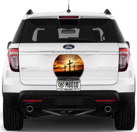 Image of Three Crosses Sunset
