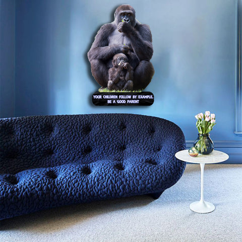 Image of Father and Son Gorillas