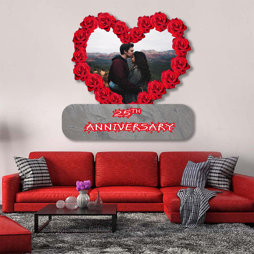 Red Rose Heart Anniversary