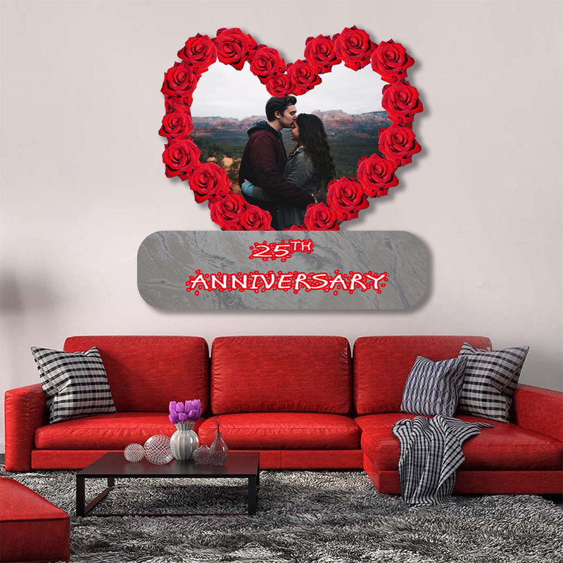 Red Rose Heart Anniversary