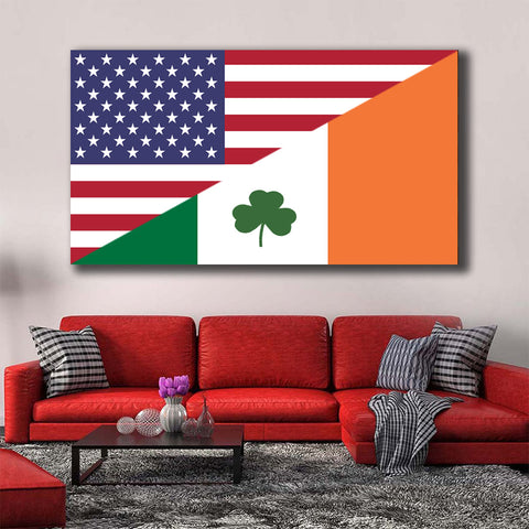 Image of USA/Irish Flag
