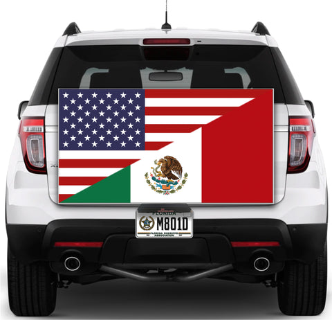 Image of USA/Mexico Flag
