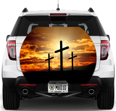 Image of Three Crosses Sunset