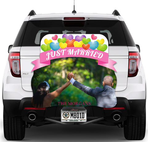 Image of Just Married Cloud Shape