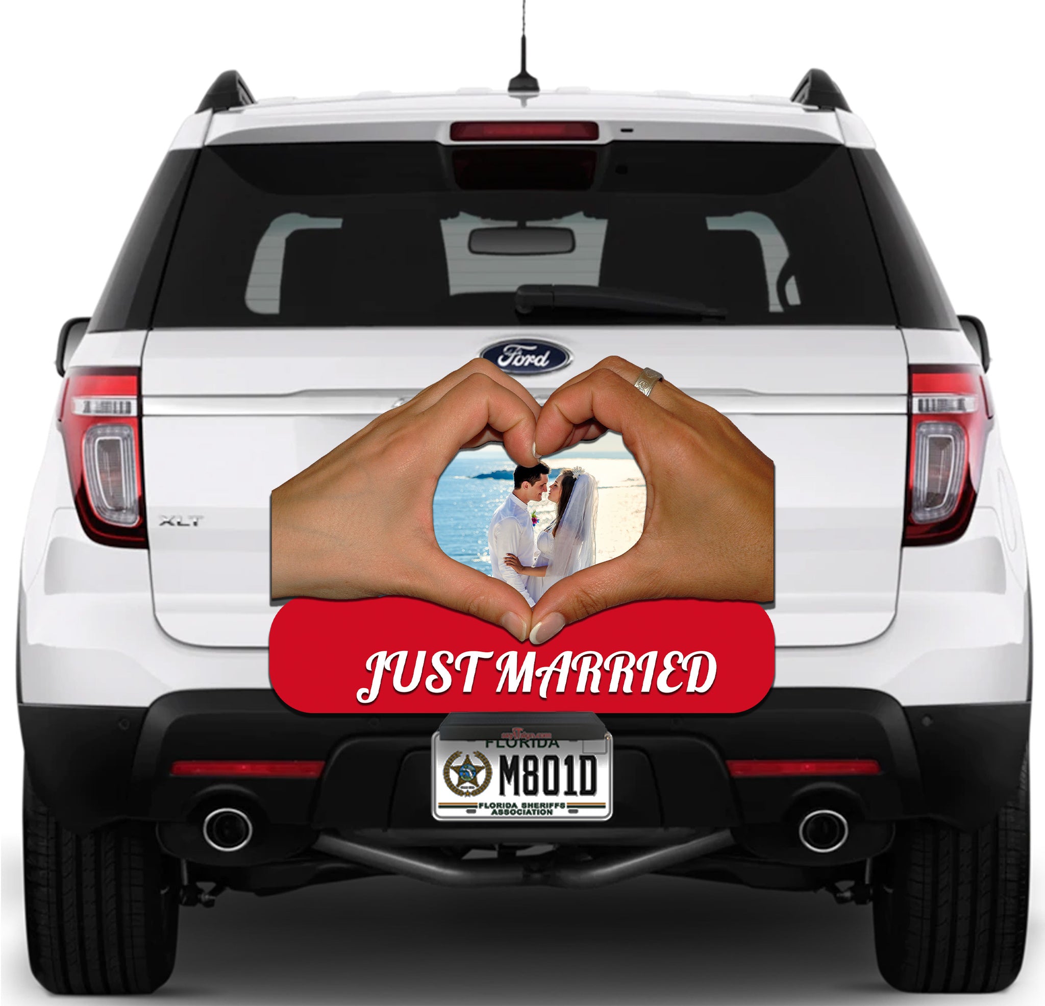 Image of Heart Hands Just Married