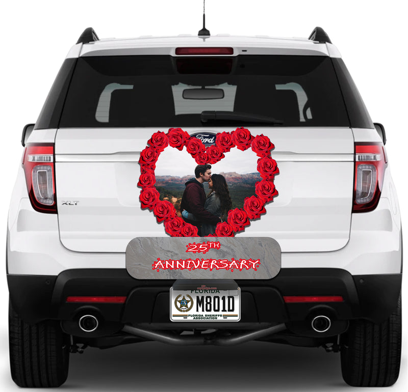 Red Rose Heart Anniversary