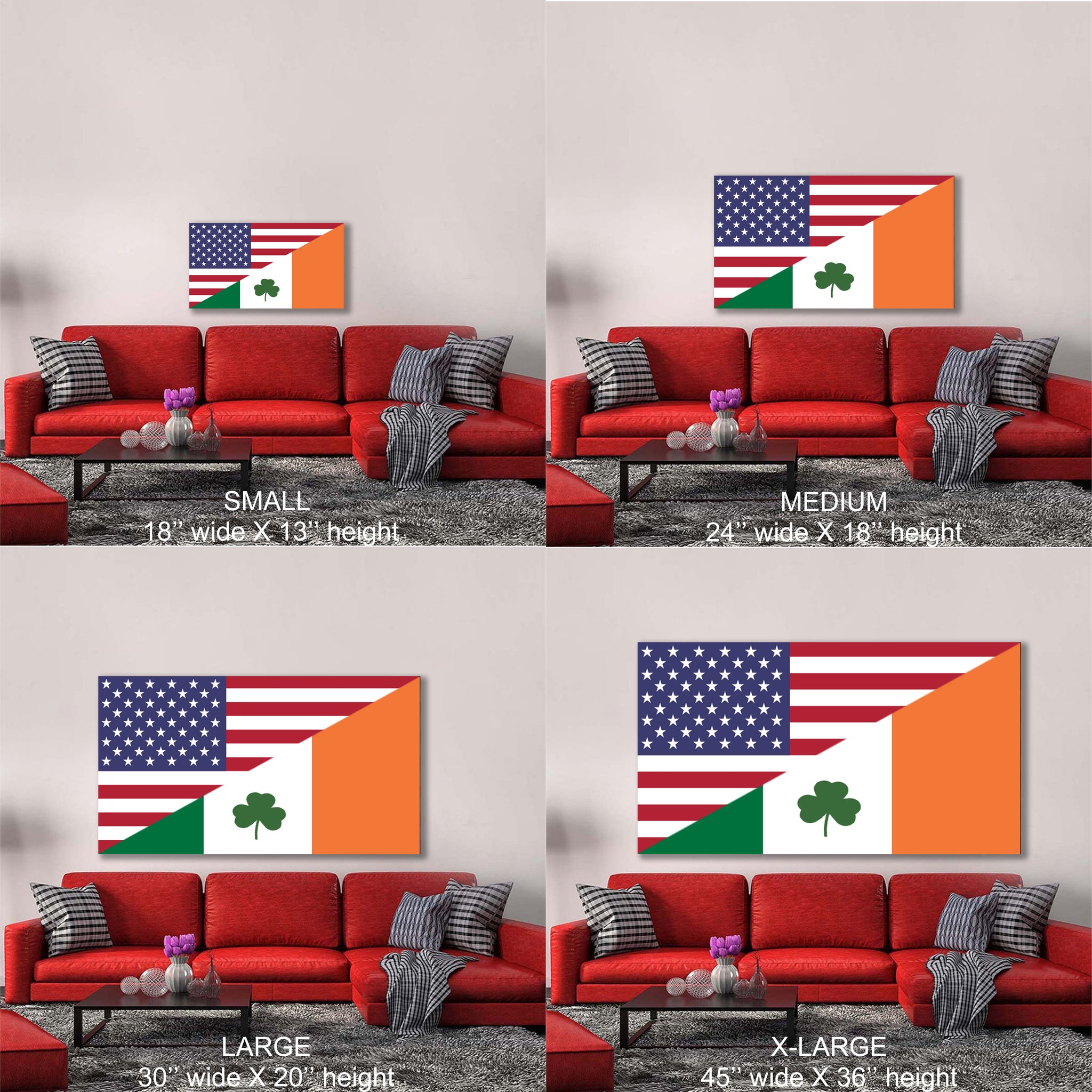USA/Irish Flag
