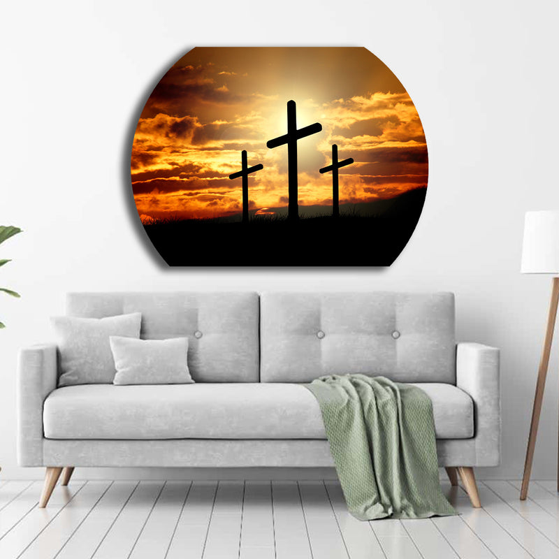 Three Crosses Sunset