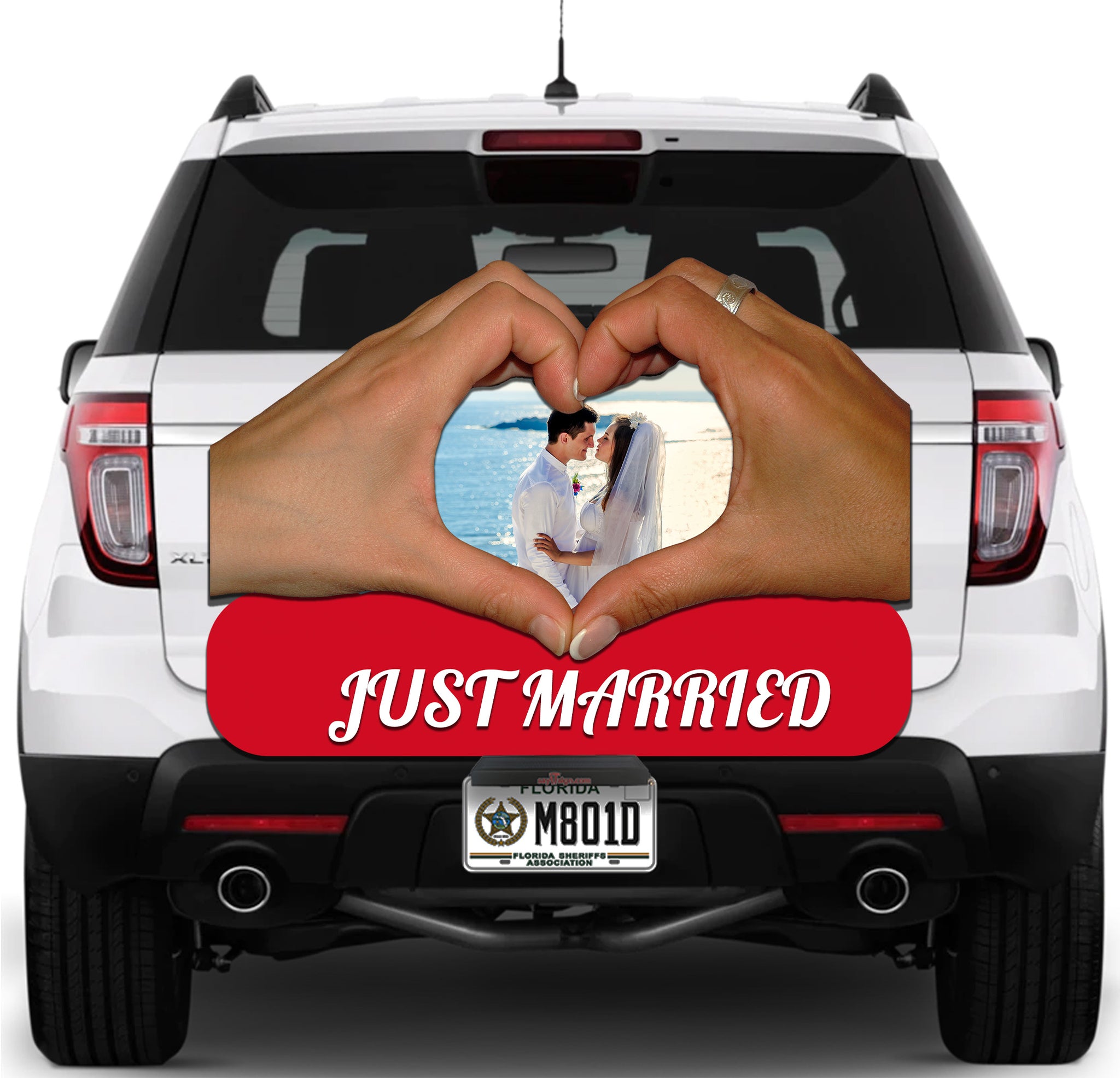 Image of Heart Hands Just Married
